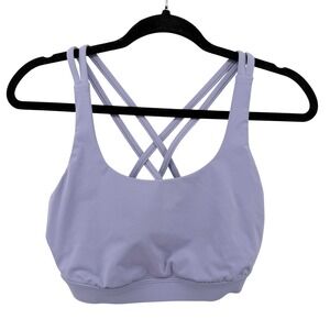 Lululemon Free To Be Serene Bra‎ Lavender Purple Strappy Back LW2540S Size 8